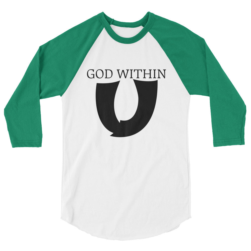 3/4 sleeve raglan shirt