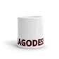 White glossy mug