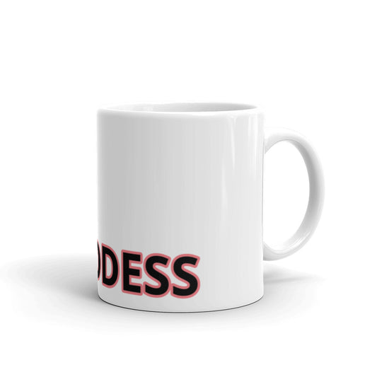 White glossy mug